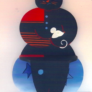 DI Chaise noir et rouge