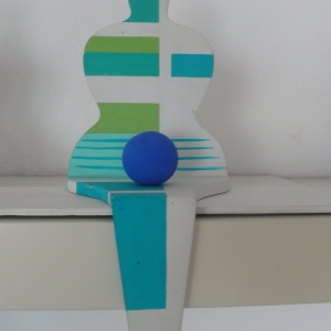 DI chaise mini verte et bleue