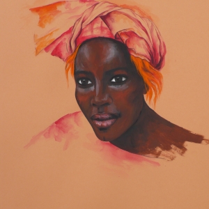 Femme orange